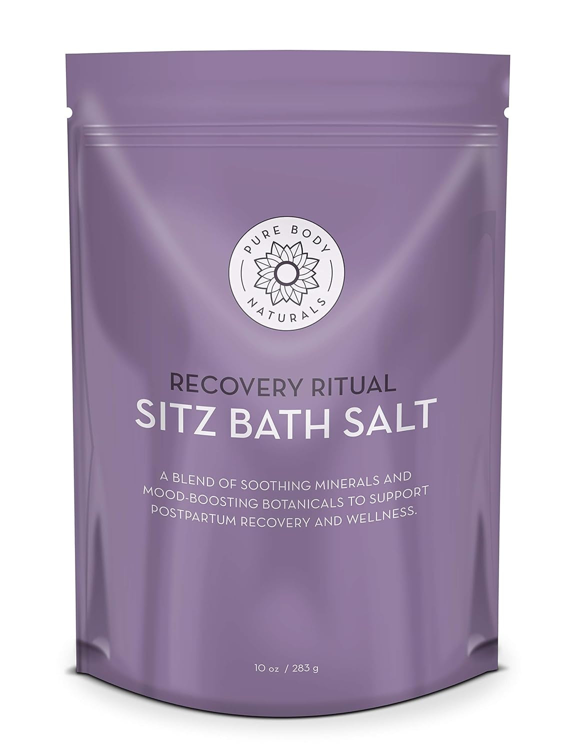 Sitz Bath Salt – Postpartum Care and Hemorrhoid Treatment – Natural Soak for Self Care and Hemmoroid Treatment - Post Partum Essentials, 10 Oz
