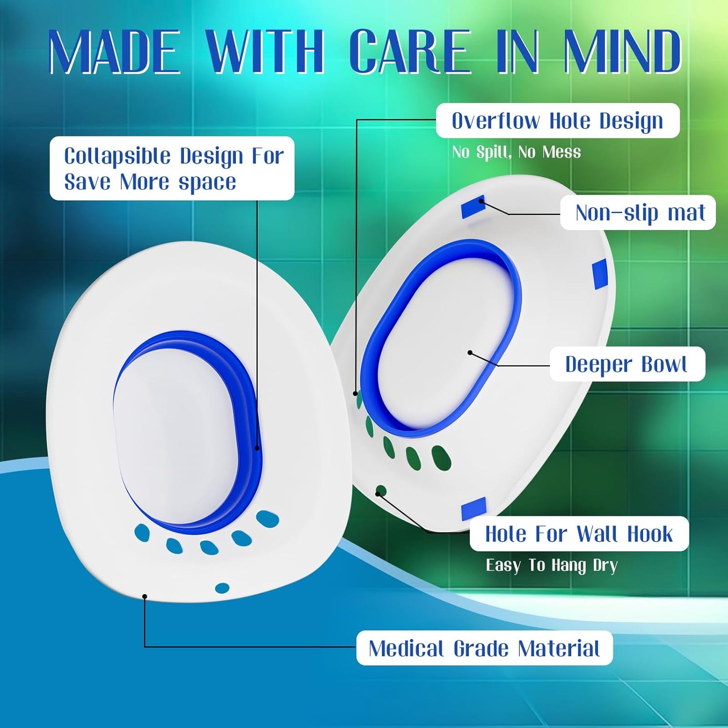 Sitz Bath,Sitz Bath for Hemorrhoids, Sitz Bath for Toilet Seat, Sitz Bath for Po